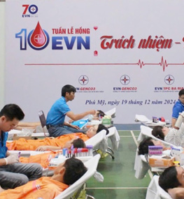 EVNGENCO3 hiến máu nhân đạo 